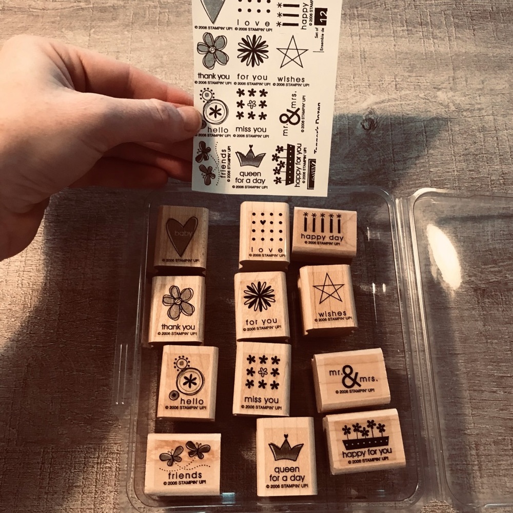 Never Been Used set of 12 Stampin Up Stamps